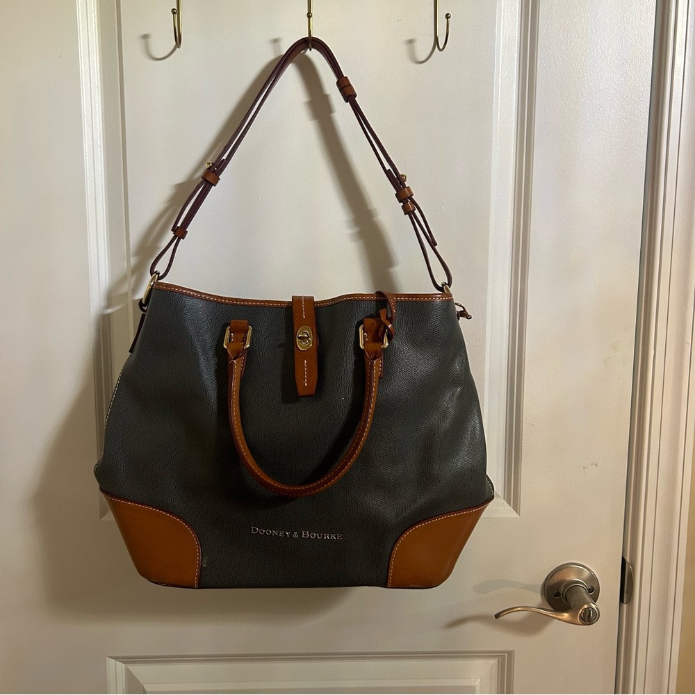 Dooney & Bourke Gray and Tan Tote Bag